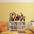 boat of pirate and tentacle of octopus Wall decal - ambiance-sticker.com