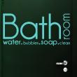 Bathroom wall decals - Wall decal Bathroom, water, bubbles, soap, clean - ambiance-sticker.com