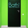 Bathroom wall decals - Wall decal Wall decal Bathroom, water, bubbles, soap, clean - ambiance-sticker.com
