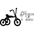 Wall decals Baby on board customizable - By bike Wall sticker Baby on board customizable - ambiance-sticker.com