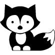 Animals wall decals - Baby fox Wall sticker - ambiance-sticker.com