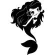 Wall decals for kids - Beautiful mermaid long hair wall decal - ambiance-sticker.com