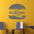 Wall decals for the kitchen - Wall decal Best burgers in town - ambiance-sticker.com