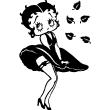 Figures wall decals - Wall decal Betty Boop in spring - ambiance-sticker.com