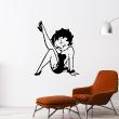 Figures wall decals - Wall decal Betty boop with stilettos - ambiance-sticker.com