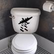 Bathroom wall decals - Wall decal bombing plane - ambiance-sticker.com