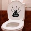 WC wall decals - Wall decal Angry man - ambiance-sticker.com