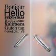 Wall decals for doors - Wall decal door Hello in different languages - ambiance-sticker.com