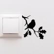 Wall decals Plugs & Swtich Buttons - Wall decal branch and bird 1 - ambiance-sticker.com