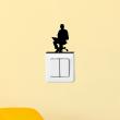 Wall decals Plugs & Swtich Buttons - Wall decal office man 1 - ambiance-sticker.com