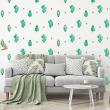 Nature wall decals - Wall sticker cactus and leaves - ambiance-sticker.com