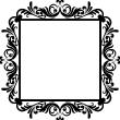 Baroque wall decals - Wall decal Baroque on a frame - ambiance-sticker.com