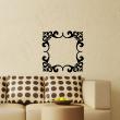 Wall decals design - Wall decal Flower frame - ambiance-sticker.com
