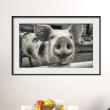 Wall sticker picture frame The piglet - ambiance-sticker.com