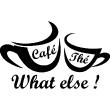 Wall decals for the kitchen - Wall decal Café, thé, what else - ambiance-sticker.com