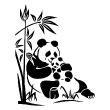 Animals wall decals - Sweet bears-panda Wall decal - ambiance-sticker.com