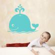 Wall decals for kids - Cartoon whale wall decal - ambiance-sticker.com