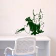 Wall decals for kids - Caricature winged dragon wall decal - ambiance-sticker.com