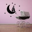 Wall decals for kids - Cartoon owl in the sky Wall decal - ambiance-sticker.com