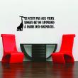 Wall decals with quotes - Wall decal Ce n'est pas aux vieux singes - ambiance-sticker.com