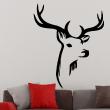 Animals wall decals - wood deer wall sticker - ambiance-sticker.com