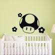 Wall decals for babies  Mushroom and flower wall decal - ambiance-sticker.com