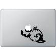 Witch hat, big pumpkin and bats for iPad/Macbook - ambiance-sticker.com