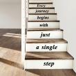 Wall decals with quotes - Wall decal Every journey begins... - ambiance-sticker.com