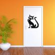 Animals wall decals - Cat with a mask Wall decal - ambiance-sticker.com