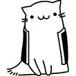 Cat cartoon Wall decal - ambiance-sticker.com