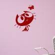 Wall decals for kids - Cat and butterfly wall decal - ambiance-sticker.com