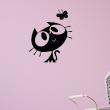 Wall decals for kids - Cat and butterfly wall decal - ambiance-sticker.com
