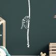 Animals wall decals - Cat and his long rope Wall decal - ambiance-sticker.com