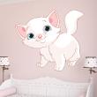 Wall decals kids - The cute cat Wall decal - ambiance-sticker.com