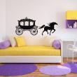 Wall decals for kids - Horse in winds with his coach wall decal - ambiance-sticker.com