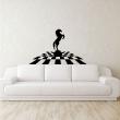 Animals wall decals - Horse on a chessboard Wall decal - ambiance-sticker.com