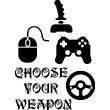 Wall decals for kids - Choose your weapon wall decal - ambiance-sticker.com