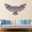 Animals wall decals - Wall decal Owl multicolored design - ambiance-sticker.com
