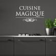 Wall decals for the kitchen - Wall decal quote Cuisine magique - decoration&#8203; - ambiance-sticker.com