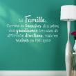 Wall decals with quotes - Quote wall sticker la famille, comme les branches ... - ambiance-sticker.com