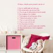 Wall decals with quotes - Wall decal quote 12 étapes simple pour prendre soin de soi ... decoration - ambiance-sticker.com