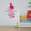 Wall decals with quotes - Wall sticker quote Be so happy - decoration - ambiance-sticker.com