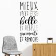 Wall decals with quotes - Wall decal Belle et rebelle - ambiance-sticker.com