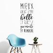 Wall decals with quotes - Wall decal Belle et rebelle - ambiance-sticker.com