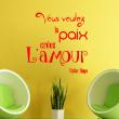Wall decals with quotes - Wall sticker quote Créez l'amour - Victor Hugo - decoration - ambiance-sticker.com