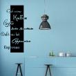 Wall decals for the kitchen - Wall sticker quote kitchen Kaffee, coffee, cappuccino ... - decoration&#8203; - ambiance-sticker.com