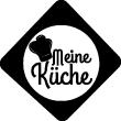 Wall decals for the kitchen - Kitchen wall sticker quote Meine küche - ambiance-sticker.com