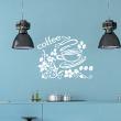 Wall decals for the kitchen - Wall sticker quote kitchen beautiful coffee design​ - ambiance-sticker.com