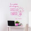 Wall decals with quotes - Wall sticker quote d'Albert Einstein - La créativité. - decoration - ambiance-sticker.com