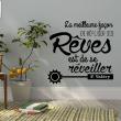 Wall decals with quotes - Wall sticker quote De réaliser ses rêves ... - P. Valéry decoration - ambiance-sticker.com